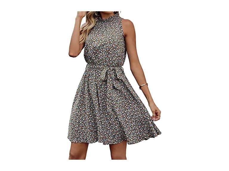 Btfbm Women (M) Summer Halter Neck Sundress - Image 1