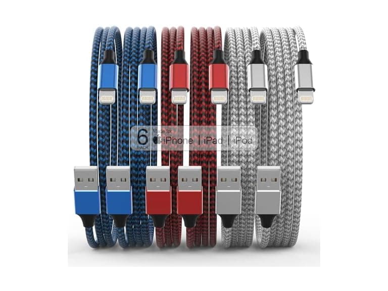 12 Pack Lightning iPhone Charging Cables - Image 1