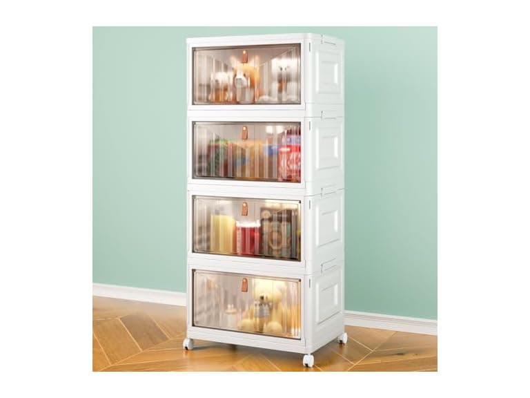 Wise Oannes 4 Tier Storage Bins with Lids - Image 1