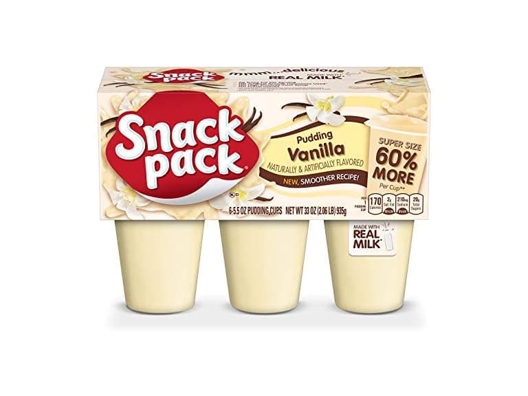 6CT Snack Pack Super Size Vanilla Flavored Pudding - Image 1