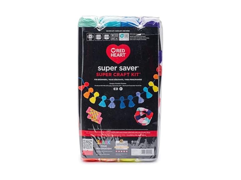 Red Heart Super Craft Kit-Brights - Image 1