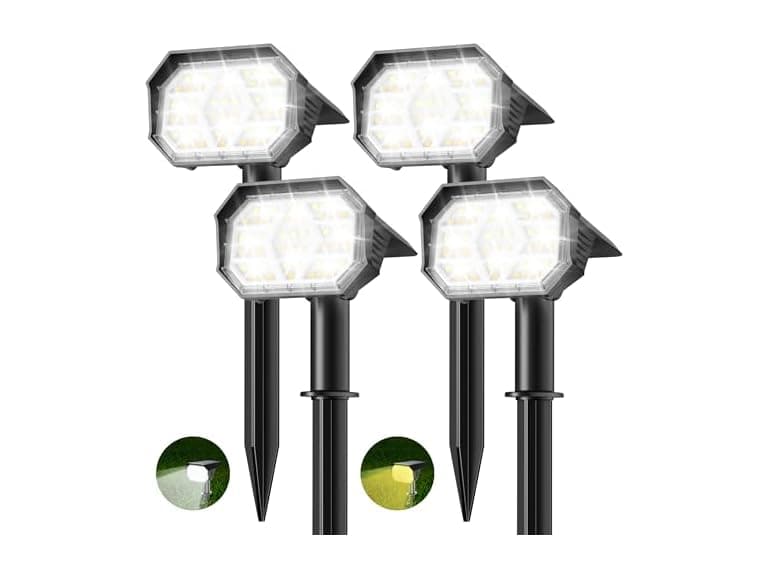Brightown 4Pack Solar Spot Lights Outdoor - Image 1