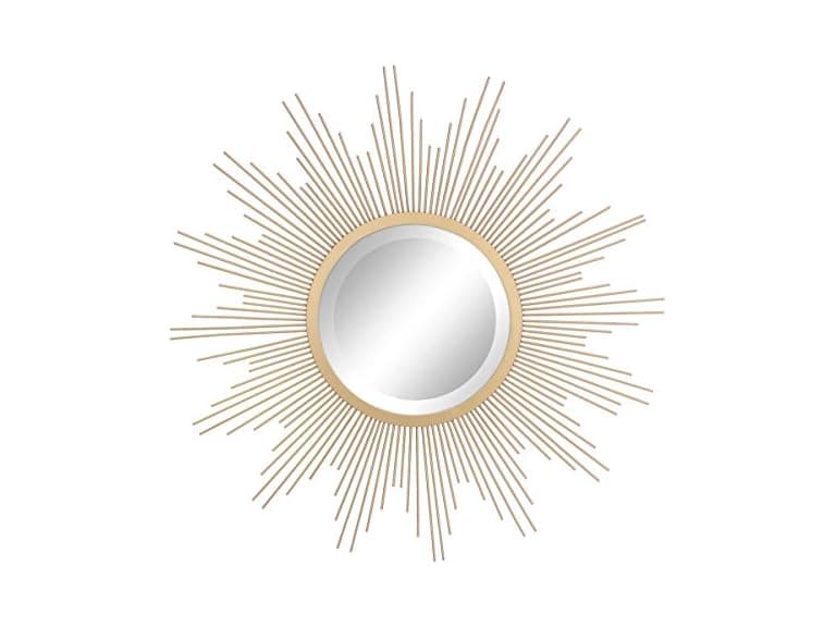 Stonebriar 23" Gold Starburst Mirror - Image 1