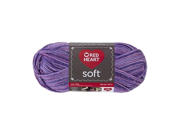 Red Heart Soft Yarn, Plummy - Image 1