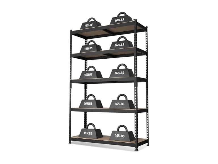 WORKPRO 5-Tier Steel Shelf 35x17x72 - Image 1