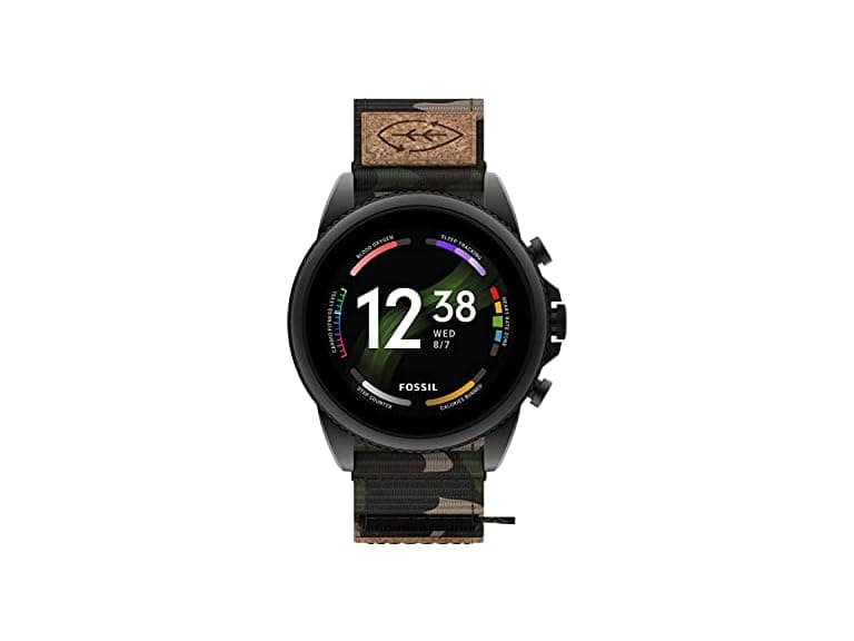 Fossil Men Gen 44mm Stainless Steel Cork Watch - Image 1