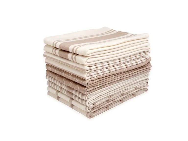 Dan River 10-pk Cotton Asst Kitchen Towels - Image 1