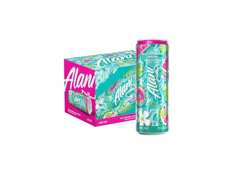 12PK Alani Nu WATERMELON WAVE, Sugar Free - Image 1