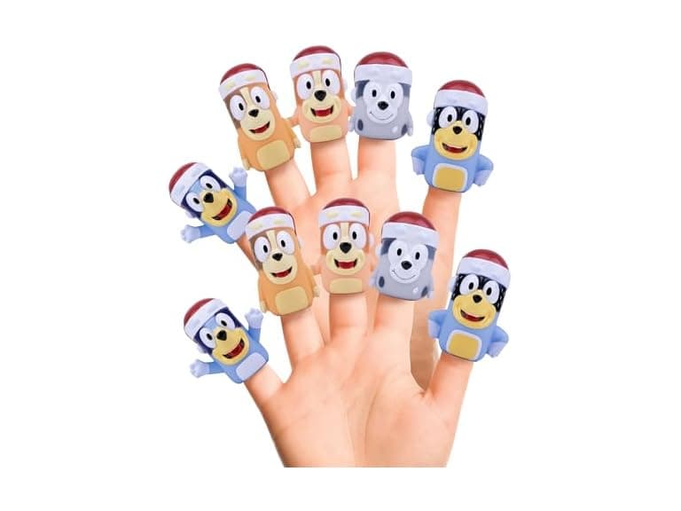 Bluey 10 Piece Holiday Finger Puppet Set - Image 1