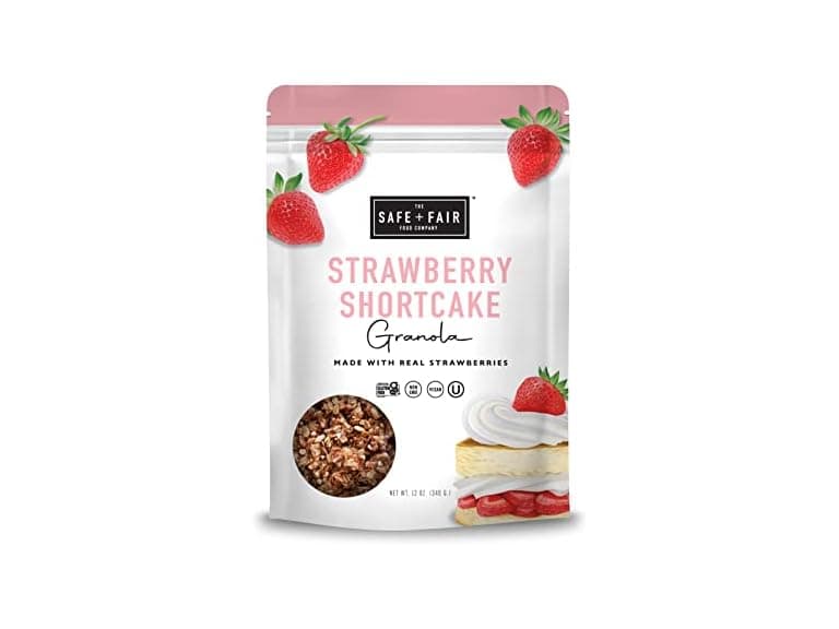 Safe + Fair Strawberry Shortcake Granola 12 oz - Image 1
