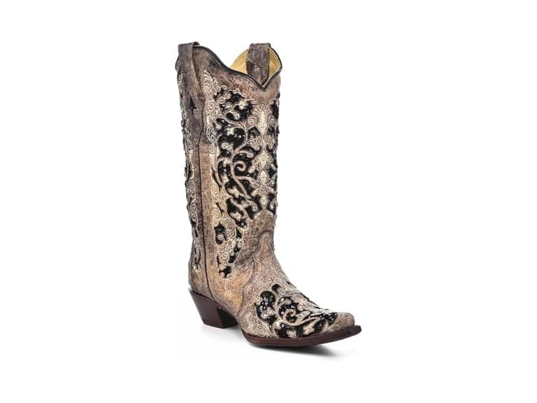 Corral Boots Women's Black Floral Wester - Image 1