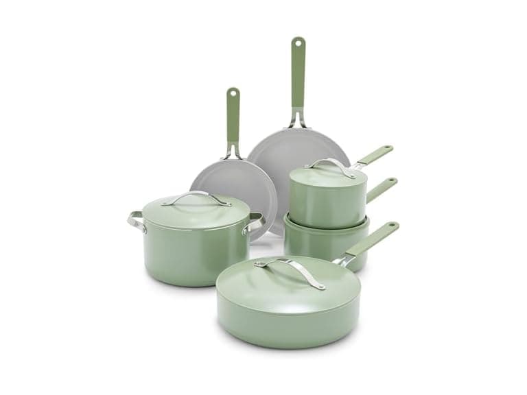 GreenLife 10-Piece Nonstick Ceramic Cookware Set - Image 1