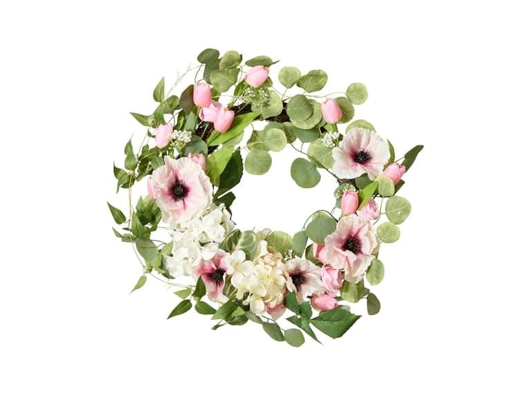 National Tree Company 22" Floral Artificial Spring Wreath - Image 1