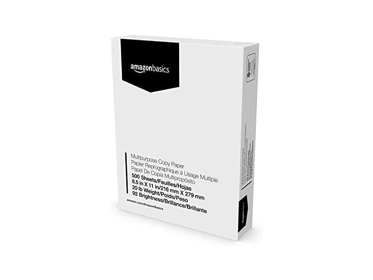 AmazonBasics Copy Paper 1 Ream 500ct - Image 1
