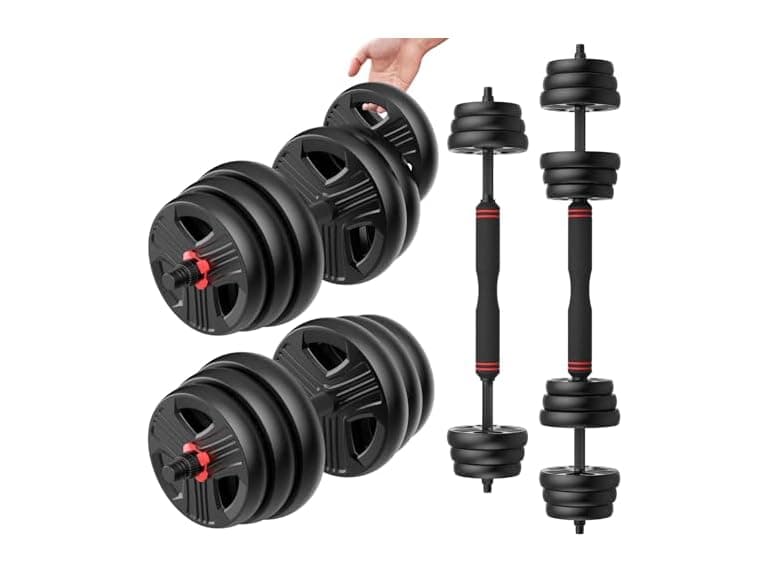 UKEEP Adjustable Dumbbells Set, 60lbs - Image 1