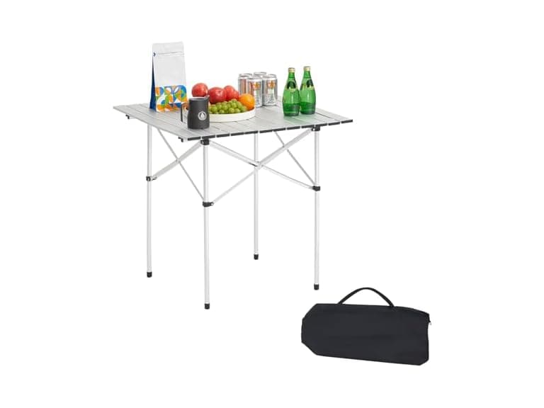 Folding Camping Table, Outdoor Portable Side - Image 1