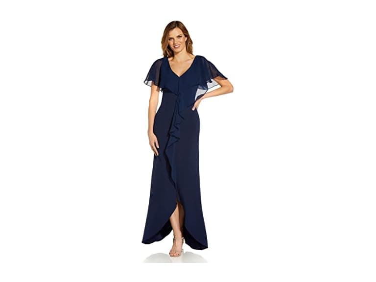 Adrianna Papell Women (4) Stretch Crepe Gown - Image 1