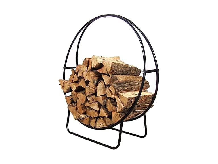 Sunnydaze Steel Firewood Log Hoop, 40"