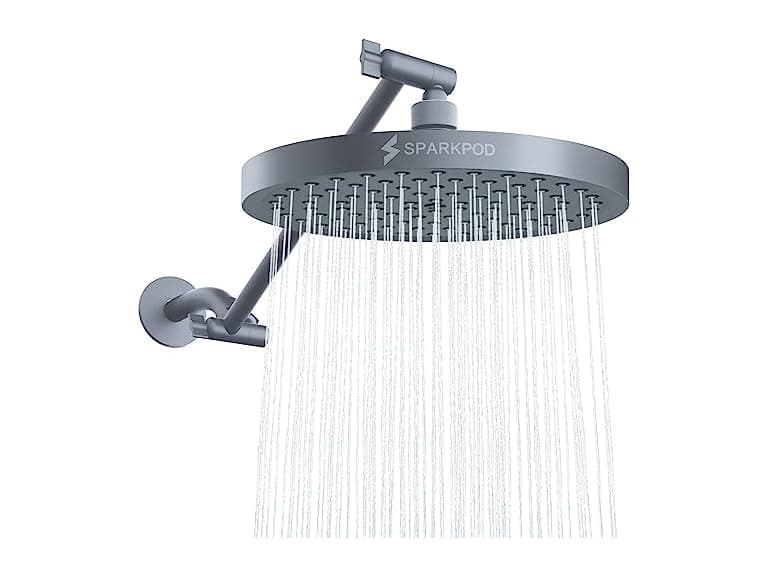 8" Round High Pressure Rain Shower Head - Image 1