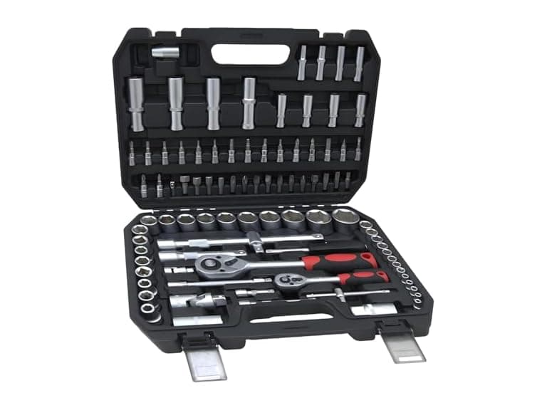 Mechanics Tool Set 94pcs Socket Set 1/4" & 1/2" Dr - Image 1