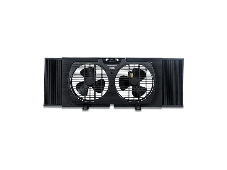 BLACK+DECKER BFW9MB 9 in. Twin Window Fan - Black - Image 1