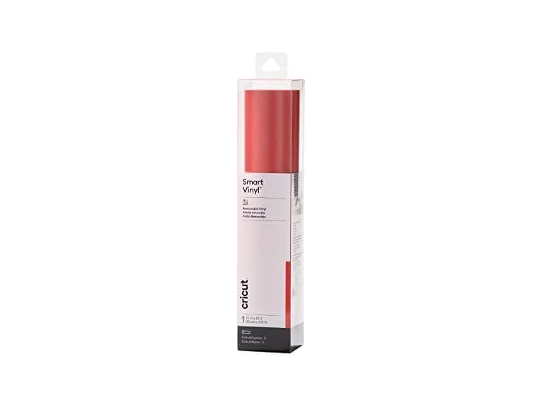 Cricut Smart Removable Vinyl (13in x 12ft, Red) - Image 1
