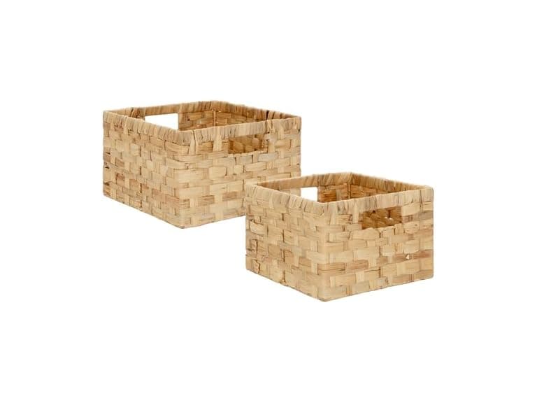 Set of 2 Wicker Basket With Handles - Image 1