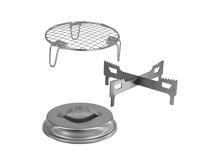 Sunnydaze Decor YK-3221 7in Fire Pit Kit Silver - Image 1