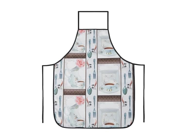 Violet Linen Vintage Baking Toile Chefs Cachet Pattern - Image 1