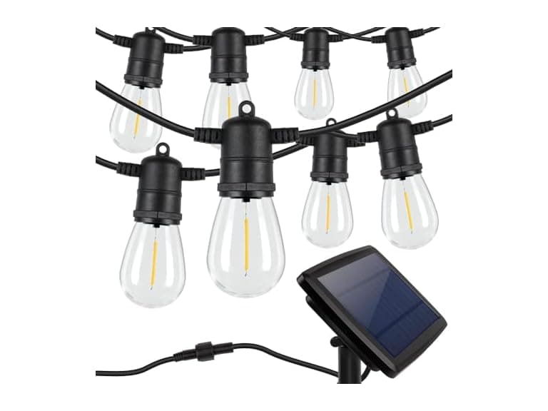 Yochoice Outdoor Solar S14 String Lights 48FT or 96FT - Image 1