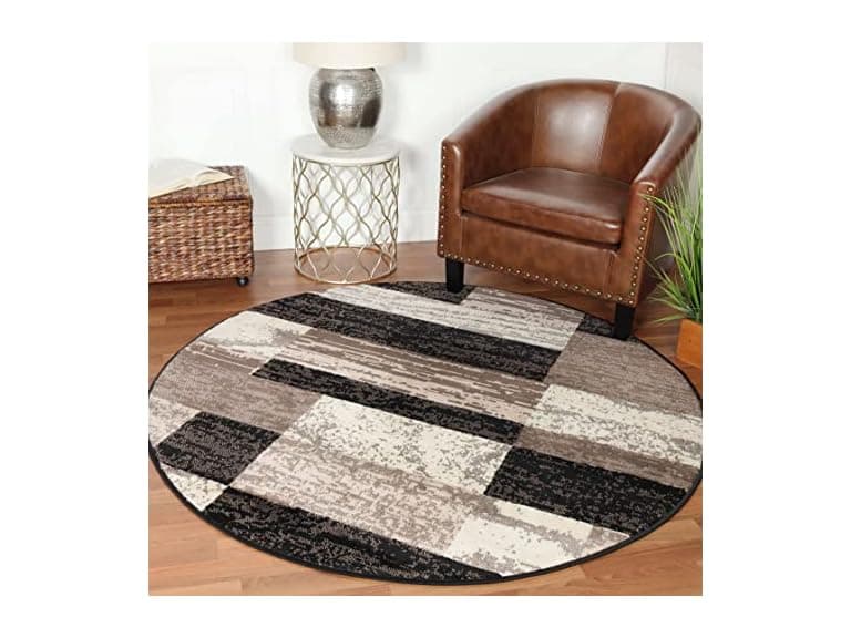 Superior Jute Backed Geometric Indoor Area Rug - Image 1