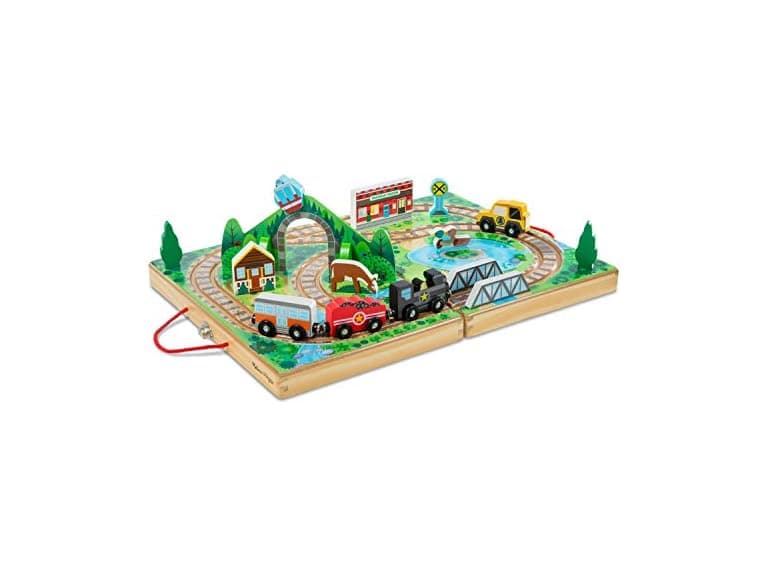 Melissa & Doug Take-Along Railroad Set