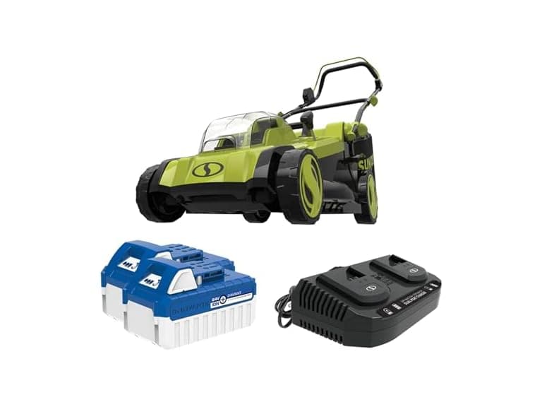 Sun Joe 24 Volt 17" Mulching Walk Behind Lawn Mower - Image 1