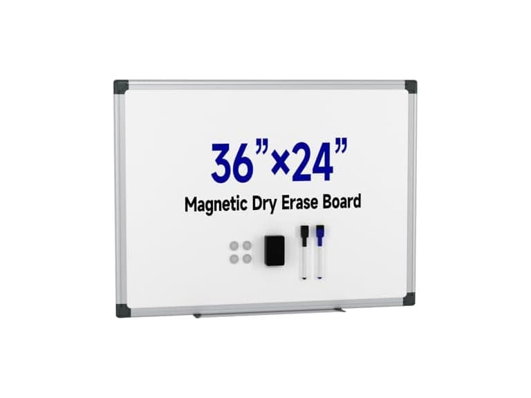 VUSIGN Magnetic White Board Hanging, 36" x 24" - Image 1
