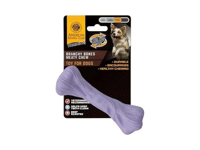 American Kennel Club Training Dog Chew Toy, Purple - Image 1