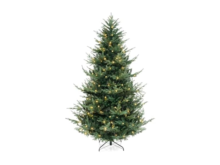 Goplus 8ft Pre-lit Artificial Christmas Tree - Image 1