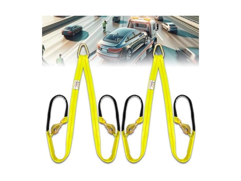2PC V-Bridle Tow Strap 2" x 6' - Image 1