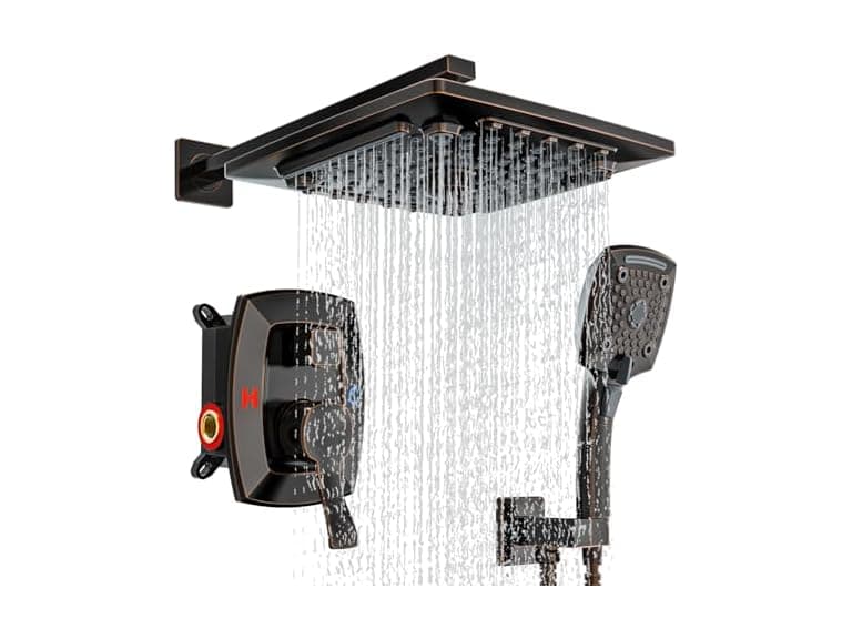 ELLO&ALLO Oil Rubbed Bronze Shower Faucet Set - Image 1
