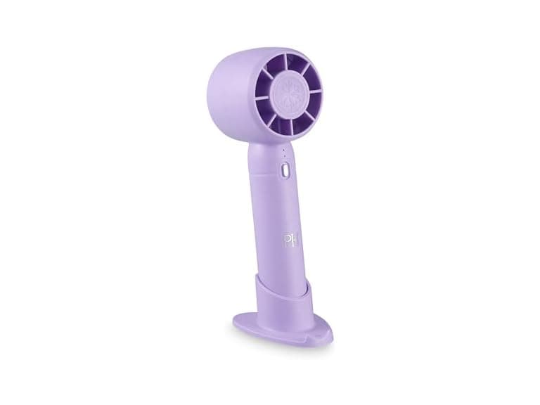 Paris Hilton Handheld Fan with Base - Image 1