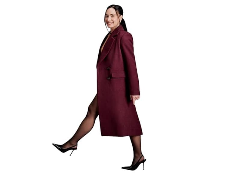 Amazon Essentials Womens Wool Blend Coat (Open Box) - Image 1