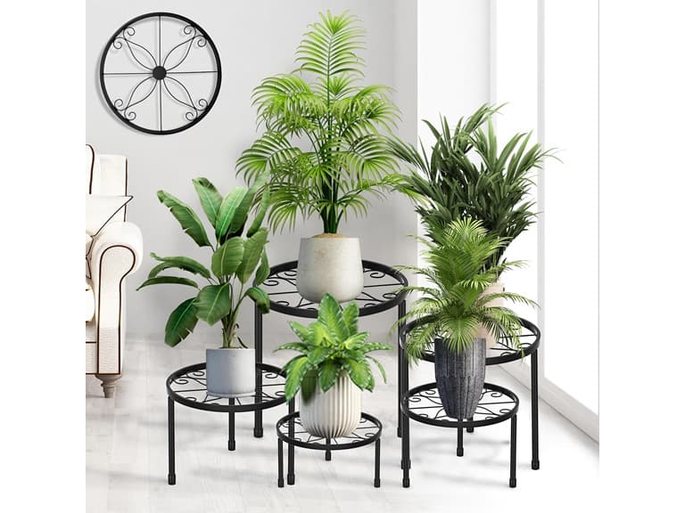 5 Pack Metal Plant Stands - Image 1