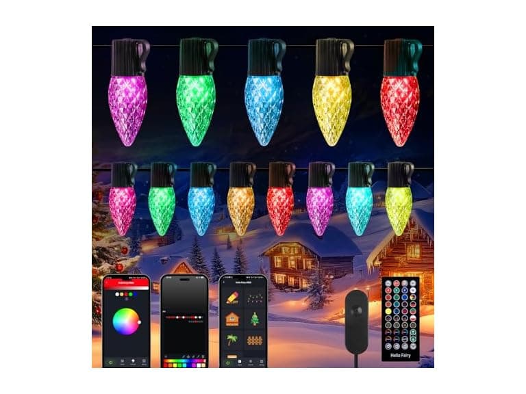 Brightown Smart Christmas Lights Outdoor, 100 LED - Image 1