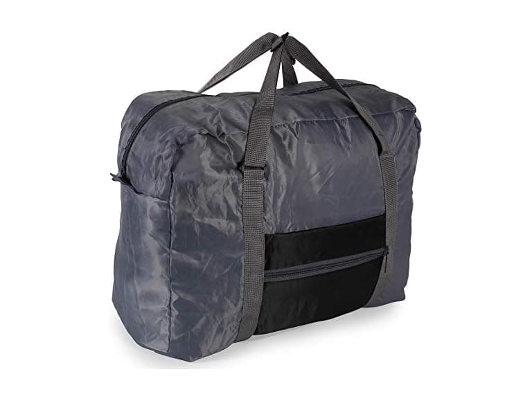 Foldable Lightweight Travel Weekender Duffle Bag Black - Image 1