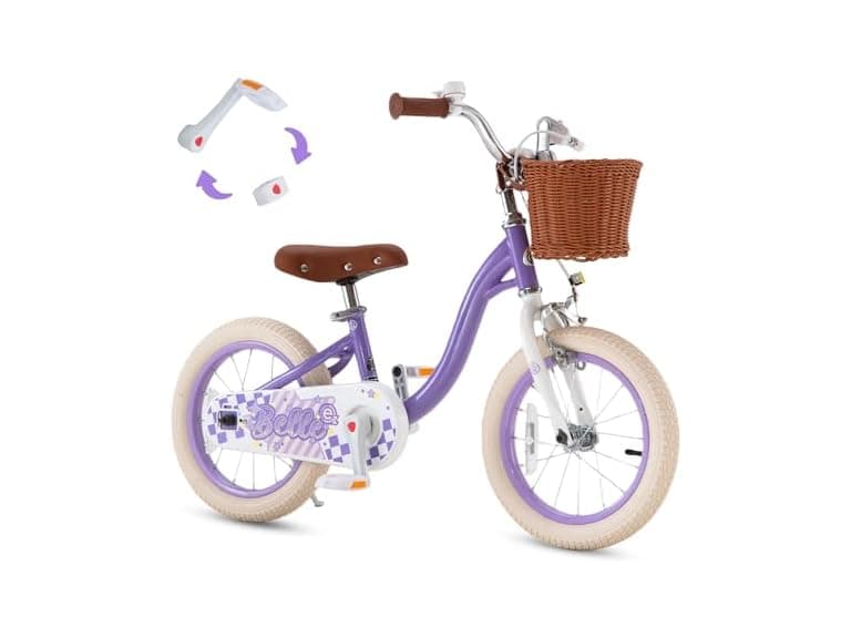 RoyalBaby Girls Bike Belle EZ Kids Bike, 14 Inch - Image 1