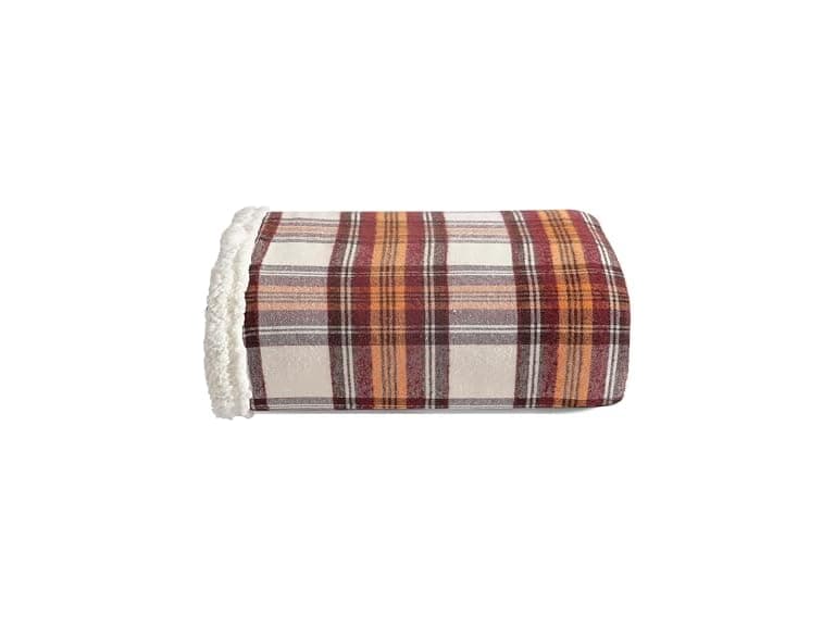 Eddie Bauer - Blanket, (Edgewood Plaid Red) - Image 1