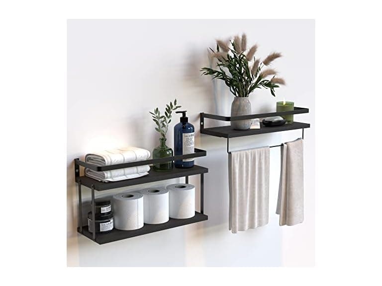 Wall Mounted Floating Shelves, 2+1 Tier - Image 1