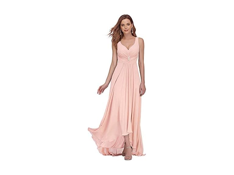 Ever-Pretty Women V Neck Sleeveless Ruched Dress - Image 1