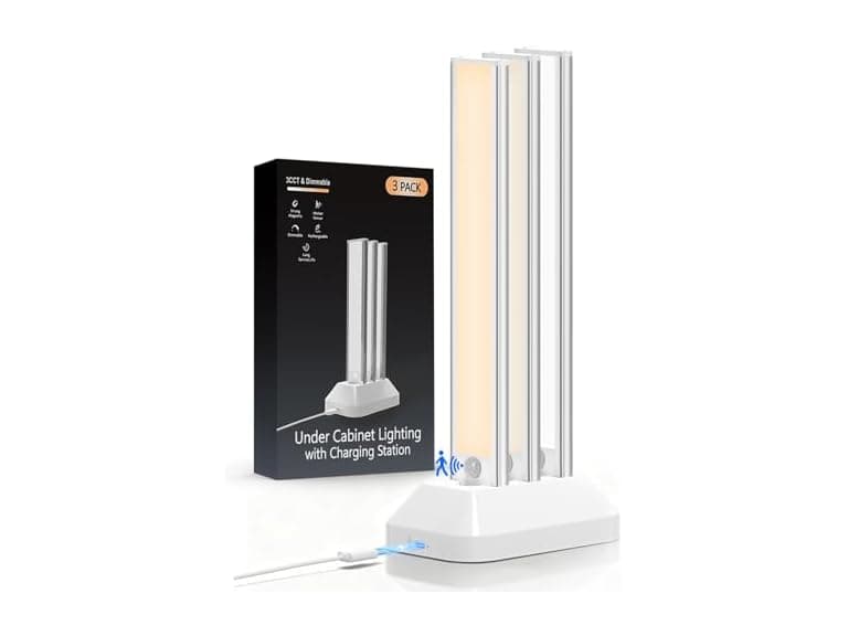 VerRon 12in Under Cabinet Lights w Charging Station - Image 1