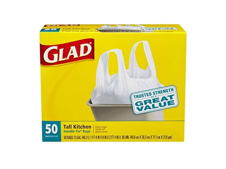 Glad Tall Kitchen Trash Bags 13 Gallon 50 Count - Image 1