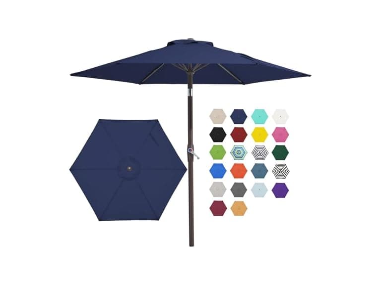 JEAREY 7.5ft Outdoor Patio Umbrella